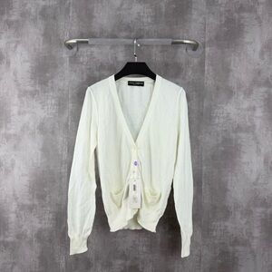 🚩steal Authentic Dolce & Gabbana Cream Knitwear